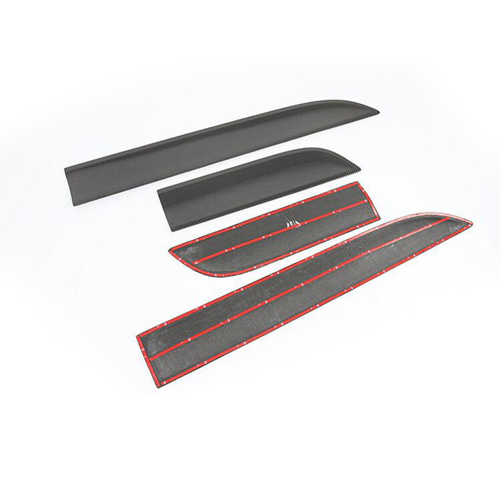 Fit Porsche Macan 2015-2018 Real Carbon Door Protector Plate Cover Trims
