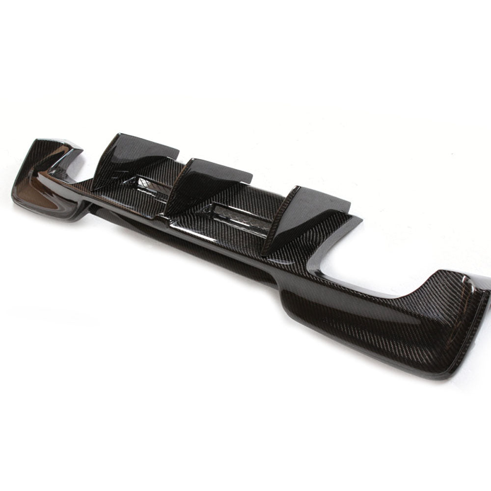 Fit BMW 1Ser E82 1M Coupe 2011-2013 Real Carbon Rear Bumper Diffuser Lip Spoiler