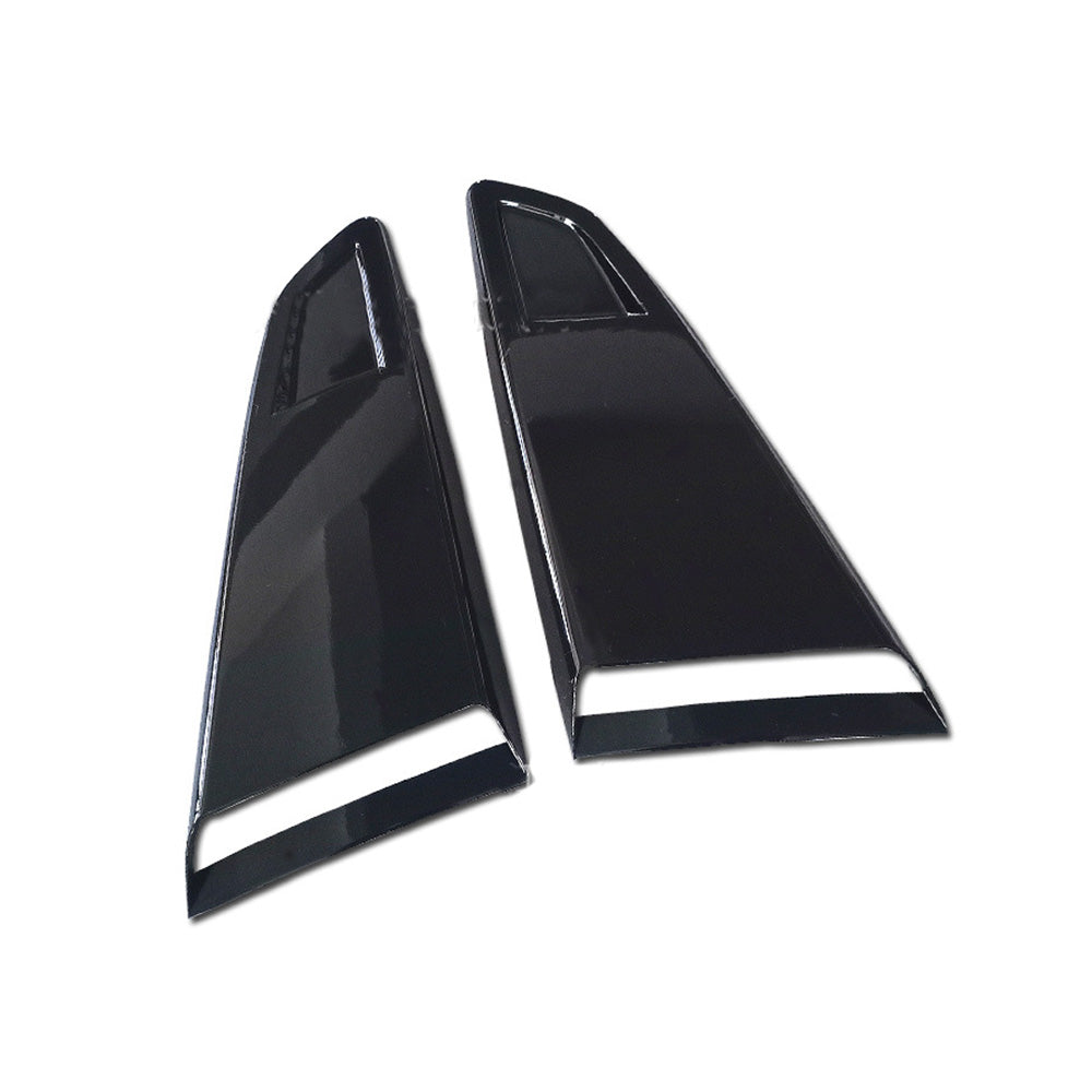 Fit Ford Mustang Coupe 2015-2022 Gloss Black Side Window Shield Vent Cover