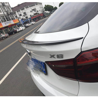 Fit BMW X6 F16 F86 X6M 2014-2018 Real Carbon Rear Trunk Spoiler Wing
