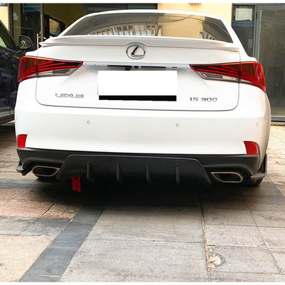Fit Lexus IS300 IS350 F Sport 2017-2029 Real Carbon Rear Bumper Diffuser Front Splitter Trunk Spoiler Wing