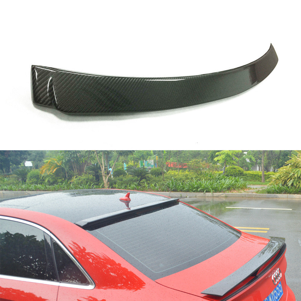 Fit Audi A3 8V Sline S3 2014-2016 Real Carbon Front Bumper Lip Splitter Side Skirts Rear Diffuser Spoielr