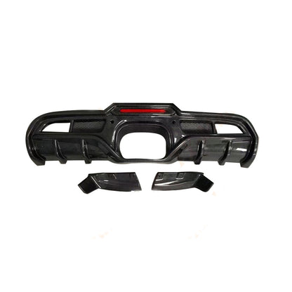 Fit Mini F55 F56 JCW 2014-2020 Real Carbon Rear Bumper Diffuser Lip Splitters