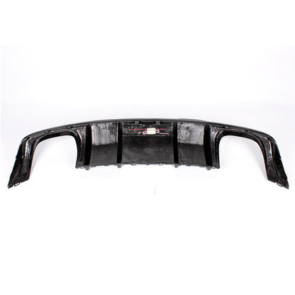 Fit Audi A3 8V Sline S3 2013-2016 Real Carbon Rear Bumper Diffuser Lip Spoiler K Style