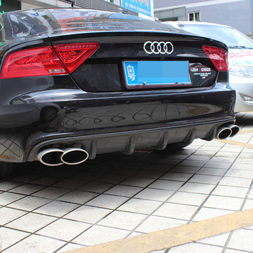 Fit Audi A7 C7 Sline S7 2010-2014 Echt Carbon Heckstoßstange Diffusor Lip Spoiler K Stil