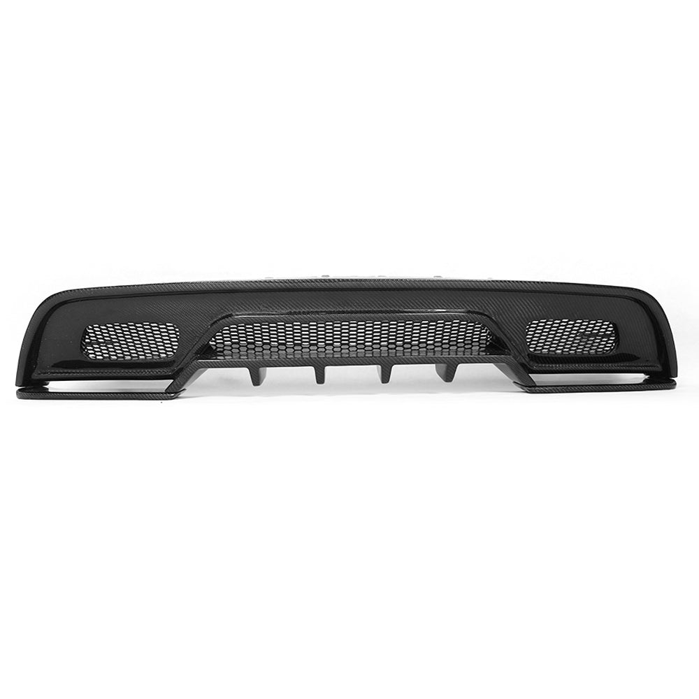 Fit Mercedes Benz A W176 A45 AMG 2014-2019 Real Carbon Rear Bumper Diffuser Lip Spoiler