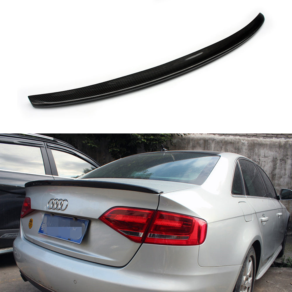 Fit Audi A4 B8 S4 2008-2012 Echt Carbon Heckspoiler Flügel