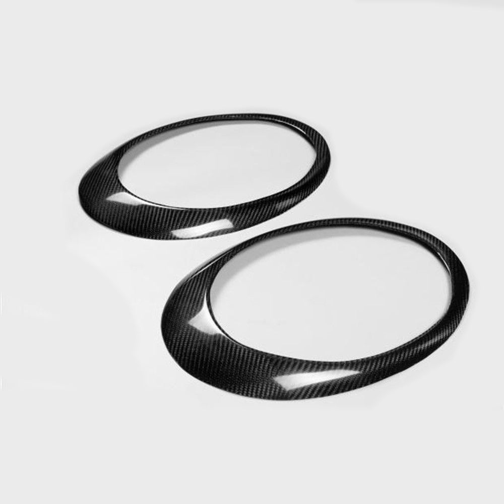 Fit Porsche 911 991 997 2005-2014 Real Carbon Headlight Eyelid Cover Trim