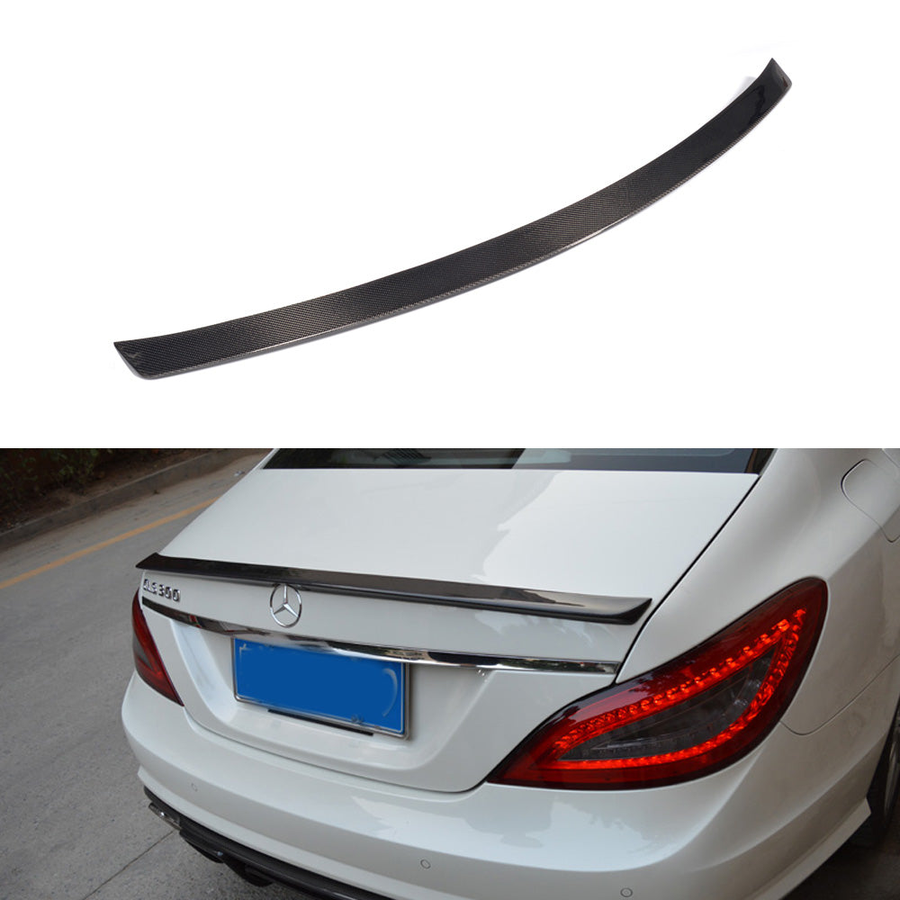 Fit Mercedes Benz W218 C218 2011-2018 Real Carbon Rear Trunk Spoiler Wing