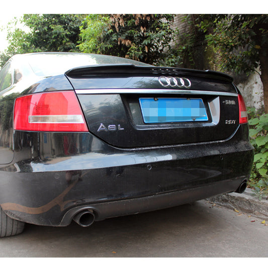 Fit Audi A6 C6 S6 2005-2011 Real Carbon Rear Trunk Spoiler Wing