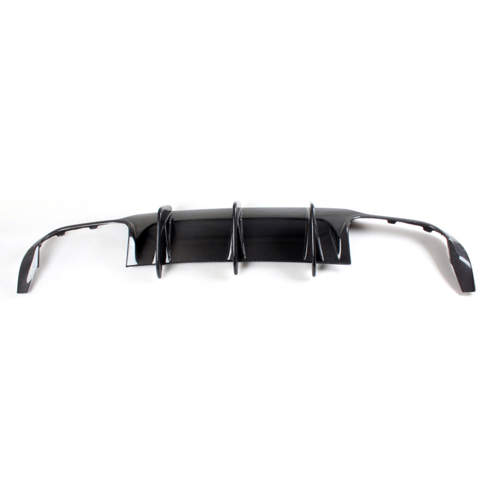 Fit Mercedes Benz W204 C63 AMG 2007-2014 Echt Carbon Heckstoßstange Diffusor Lip Spoiler V Stil