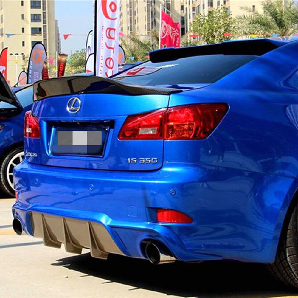 Fit Lexus IS250 IS300 2007-2013 Echt Carbon Heckspoiler Flügel R Stil