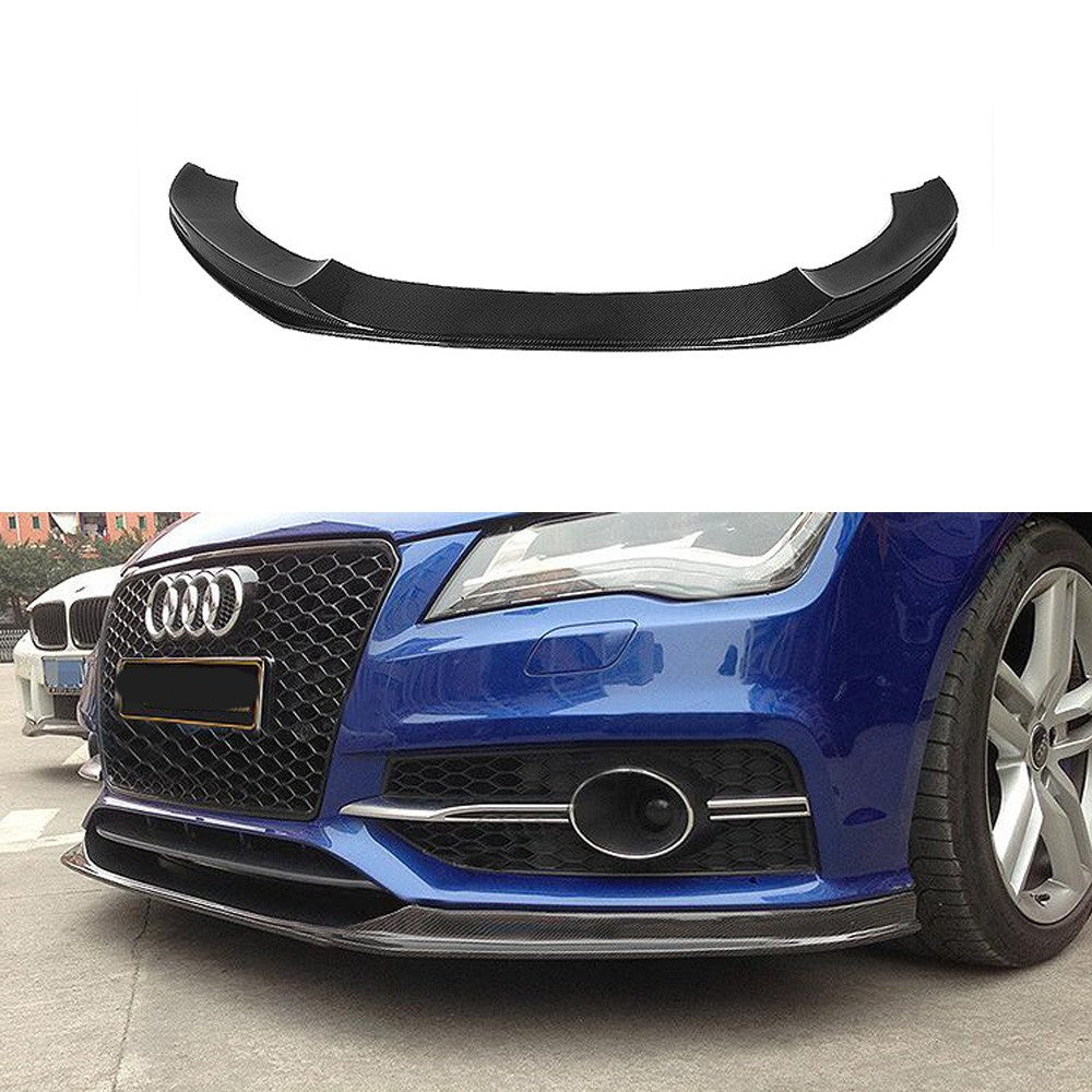 Fit Audi A7 C7 Sline S7 2011-2014 Real Carbon Front Bumper Lip Splitter Aprons