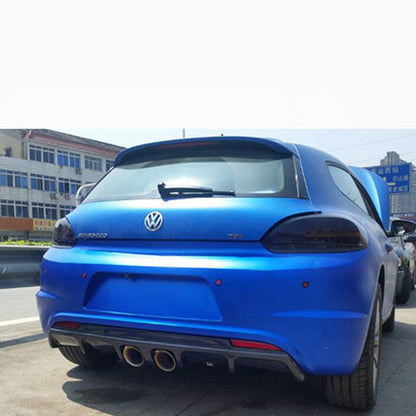 Fit Volkswagen Scirocco R 2008-2014 Real Carbon Rear Bumper Diffuser Lip Spoiler