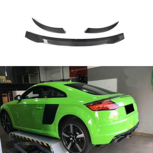 Fit AUDI TT MK3 TTS TTRS 2015-2019 Real Carbon Rear Trunk Spoiler Wing