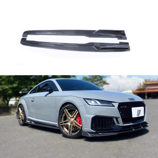 Fit AUDI TTS TTRS MK3 2015-2019 Real Carbon Side Skirts Blades