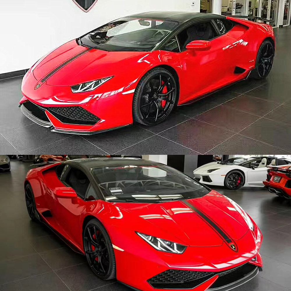Fit Lamborghini Huracan LP610-4 2014-2017 Real Carbon Rear Bumper Diffuser Front Splitter Side Skirts Trunk Spoiler Wing