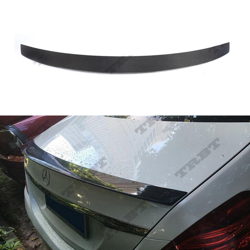 Fit Mercedes Benz W222 S63 AMG 2013-2017 Real Carbon Rear Bumper Diffuser Front Splitter Trunk Spoiler
