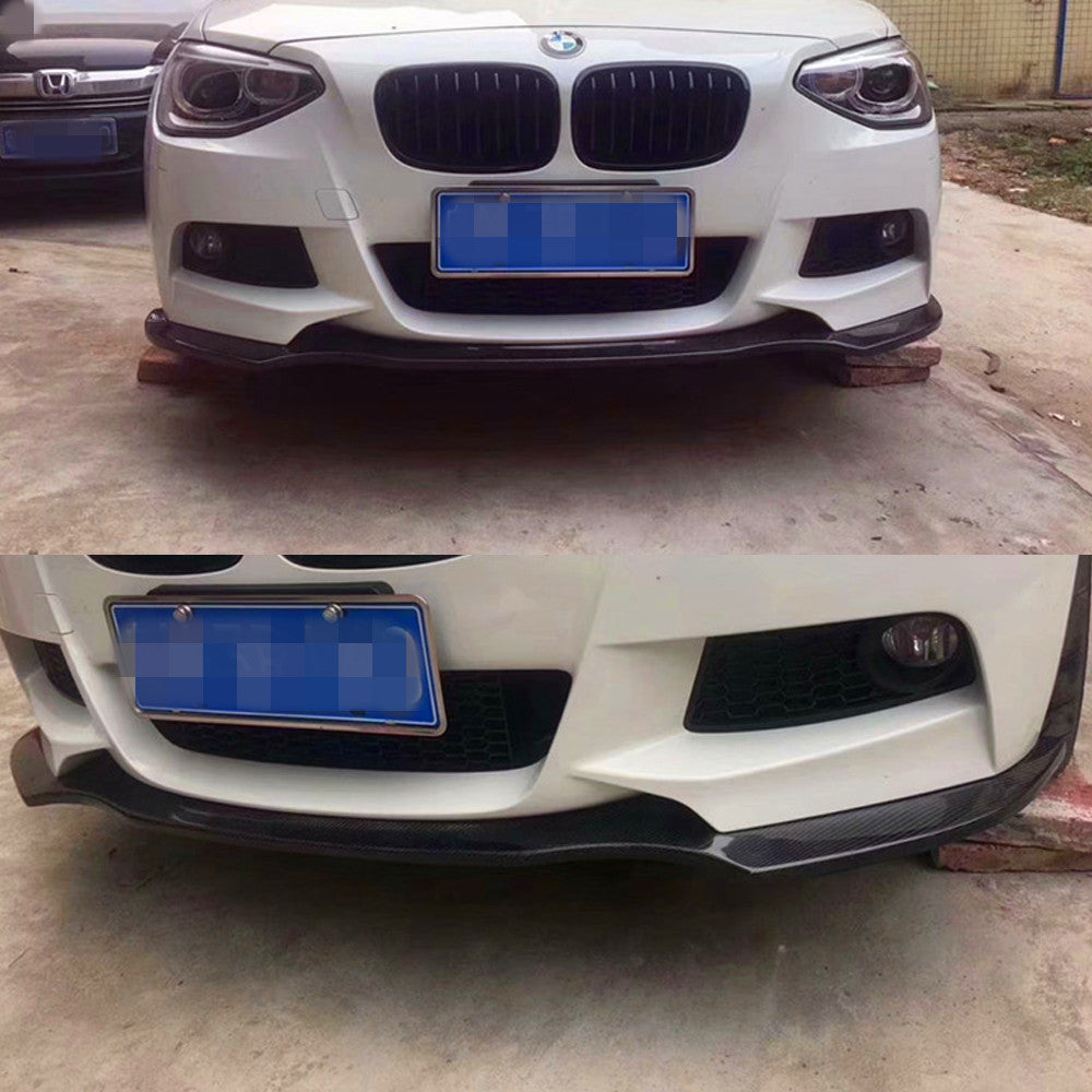 Fit BMW 1Ser F20 M Sport 2011-2014 Echt Carbon Front Splitter Stoßstange Lip Spoiler