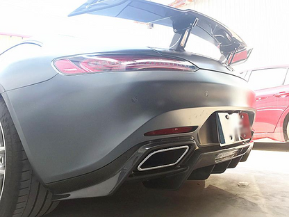 Fit Mercedes Benz AMG GT 2015-2020 Real Carbon Front Splitters Diffuser Side Skirts Trunk Spoiler