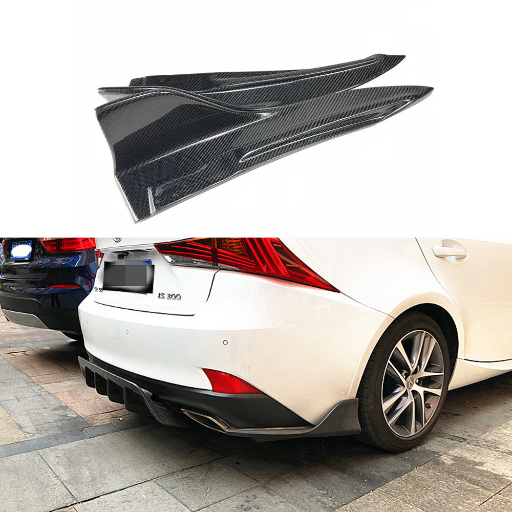 Fit Lexus IS300 IS350 F Sport 2017-2029 Real Carbon Rear Bumper Diffuser Front Splitter Trunk Spoiler Wing