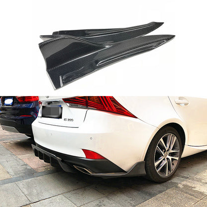 Fit Lexus IS300 IS350 F Sport 2017-2029 Real Carbon Rear Bumper Diffuser Front Splitter Trunk Spoiler Wing