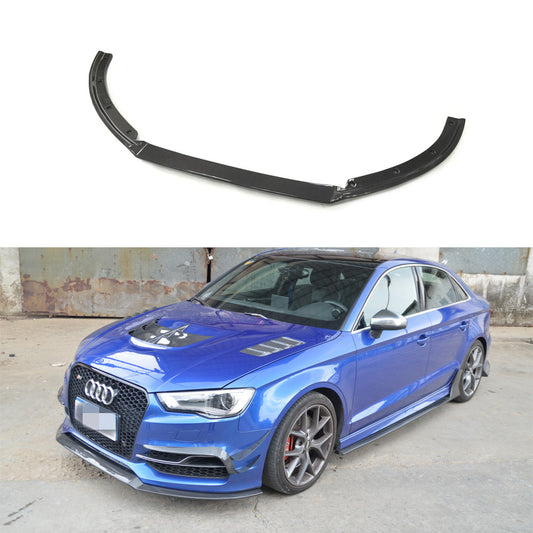 Fit Audi A3 8V Sline S3 2014-2016 Real Carbon Front Bumper Lip Splitter Side Skirts Rear Diffuser Spoielr