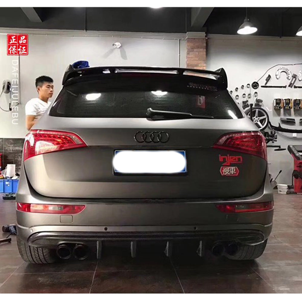 Fit Audi Q5 8R SQ5 2008-2016 Echt Carbon Dachheckspoiler Flügel ABT Style