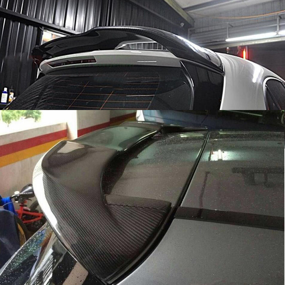 Fit Mercedes Benz A W176 A45 AMG 2014-2019 Real Carbon Rear Bumper Diffuser Lip Spoiler