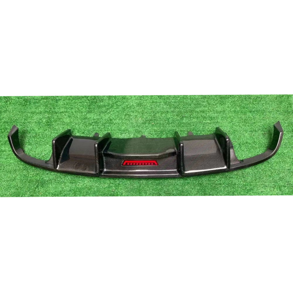 Fit Audi A6 C7 Sline S6 2012-2015 Echt Carbon Heckschürze Diffusor Lip Spoiler K Stil