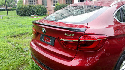 Fit BMW X6 F16 F86 X6M 2014-2018 Real Carbon Rear Trunk Spoiler Wing